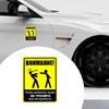 Professional Reflective How To Do My Job Notice Sticker  Weatherproof Worksite Sticker Simple Application for Extended