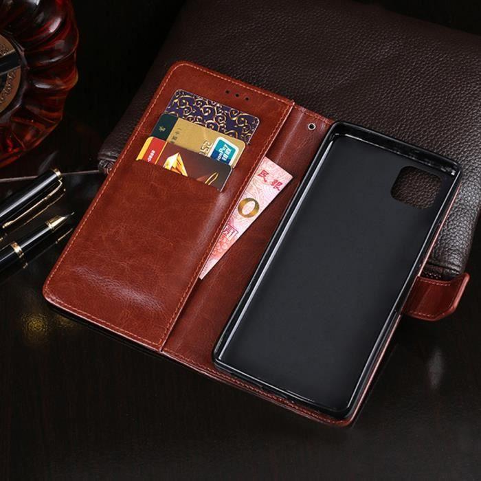 Housse coque - tienjueshi - galaxy a22 5g - flip cuir - étanche - portefeuille