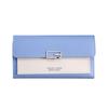 Wholesale 2023 New Korean Style Ladies Wallet Long Three-fold Wallet With Button Multiple Card Slots Coin Pocket