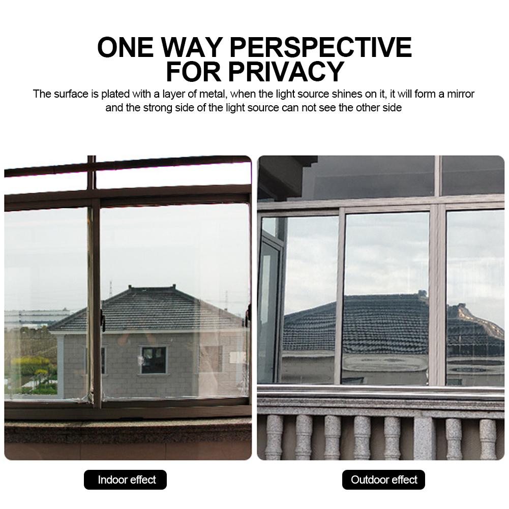 50 x 300 cm Univerzální Neřezané Automobilové Zrcátko Okenní Zrcátko Stříbrná Chromová Tónovaná Fólie Domů Samolepky na skla Nálepky na sklo Auto Exteriér Příslušenství