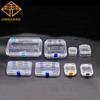 Plastic Transparent Dental Box Denture Storage Box With Film Membrane Colorful Hinge For Crown And Bridges