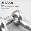 Mikankawa 304 Stainless Steel D-Shaped and Bow-Shaped Anchor Shackles, 160kg Breaking Strength, Screw-In Type, Rust-Resistant, for Lifting and Towing