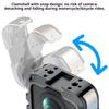 Aluminum Alloy Magnetic Protective Frame For OSMO360 Camera Cold Shoe Slot Quick Release Base enhances Heat Dissipation