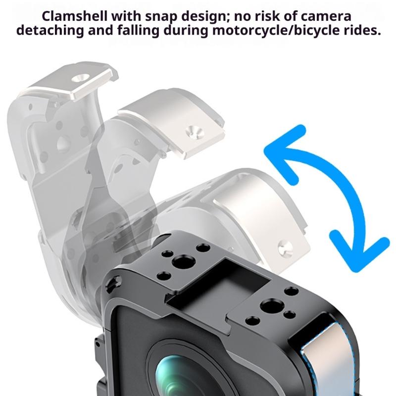 Aluminum Alloy Magnetic Protective Frame For OSMO360 Camera Cold Shoe Slot Quick Release Base enhances Heat Dissipation