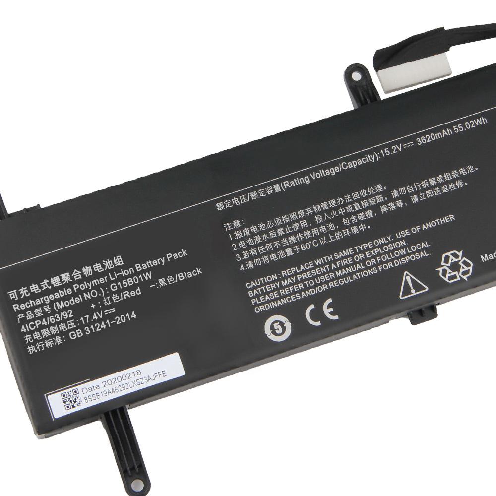NEW Replacement Battery For Xiaomi Notebook 15.6" TM1705 TM1801 GTX1050Ti/1060 171502-AK/AN/AA/I G15B01W Laptop Battery 3620mAh