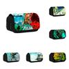 Legend Of Zelda Double Layer Pencil Case With Nylon Material For Students Organizer Storage