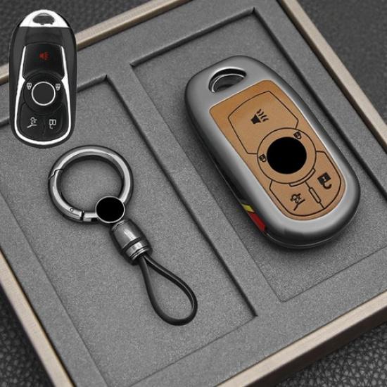 Zinc Alloy Leather Car Key Case Cover For Buick Encore Enclave Envision LaCrosse