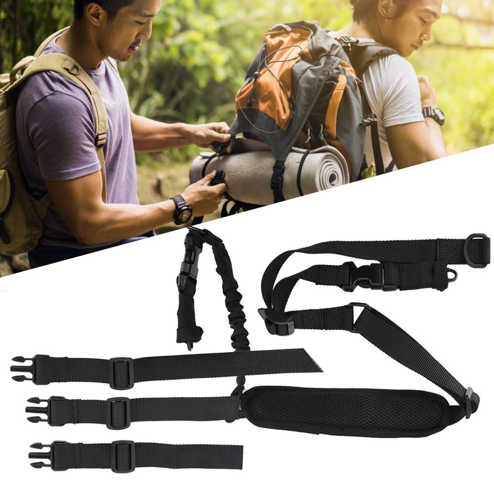 Outdoor Multifunction Sport Two Point Sling Tactics Lanyard Safety Rope with Cotton Shoulder Pad