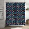 Floral Shower Curtain Botanical Print Nature Theme Bathroom Decor Vintage Style Waterproof Fabric Liner For Spa