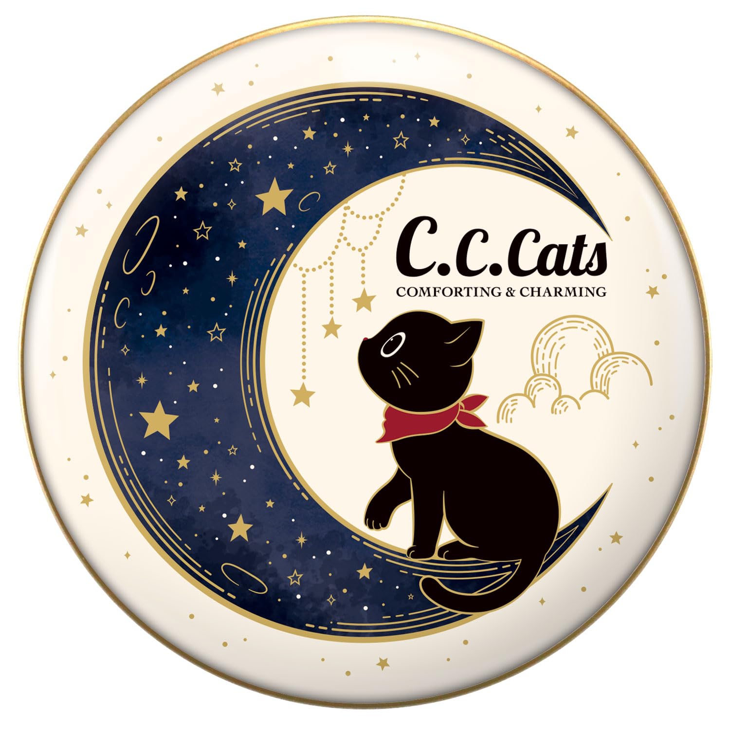 Heart Cats Paw Chocolate Candy can C.C. Candy/1