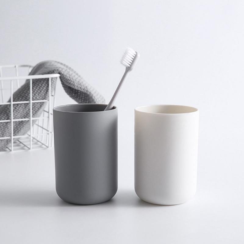 Badkamer Bekers Plastic Mondwaterbeker Koffie Thee Water Mok Thuis Reizen Effen Kleur Tandenborstelhouder Beker Drinkware Gereedschap