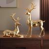 Modern Reindeer Sculpture Sitting/Standing Position Christmas Deer Statue  TV Cabinet