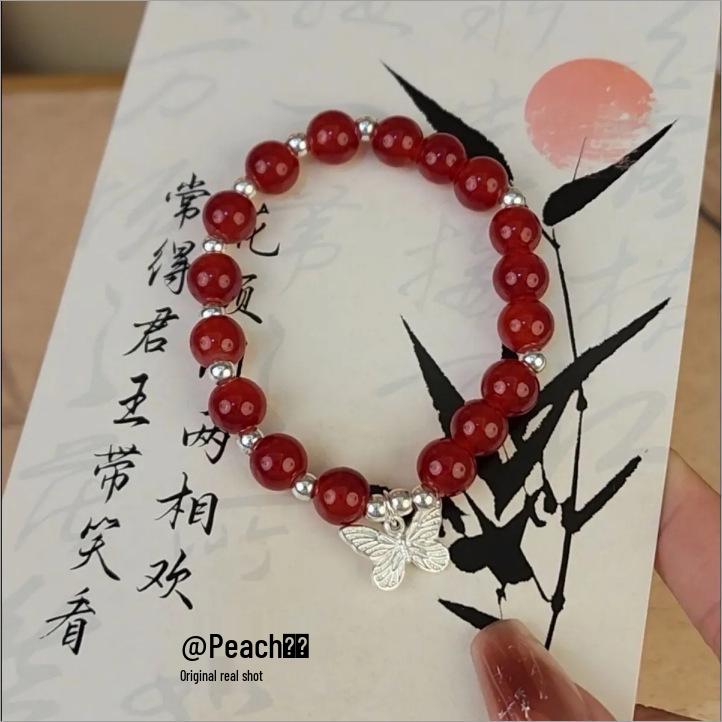 Charming Pink Crystal Floral Bracelet - Court Style Dream Gift for Girlfriend