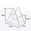 Kitchen Holders Coaster Holder Waterproof Silver Space-saving Stand Rack Dish Triangle Coasters Coaster Holder