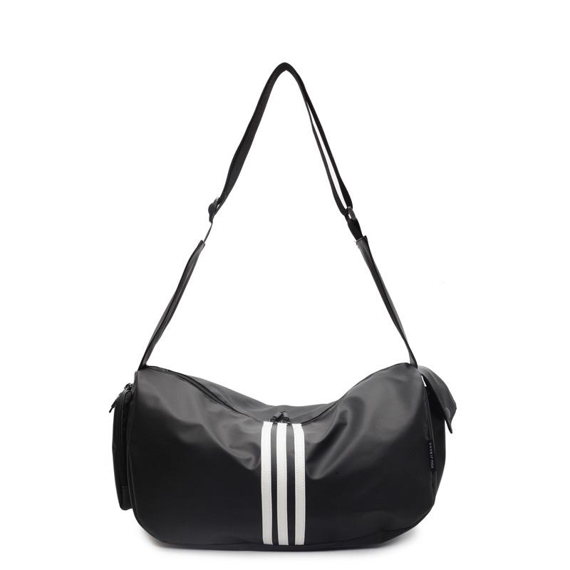 Striped Large Capacity Travel Bag Women's Shoulder Bag Crossbody Bag