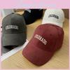 Color Solid Simple Letter Embroidery Women Summer Casual Sunshade Cap Baseball