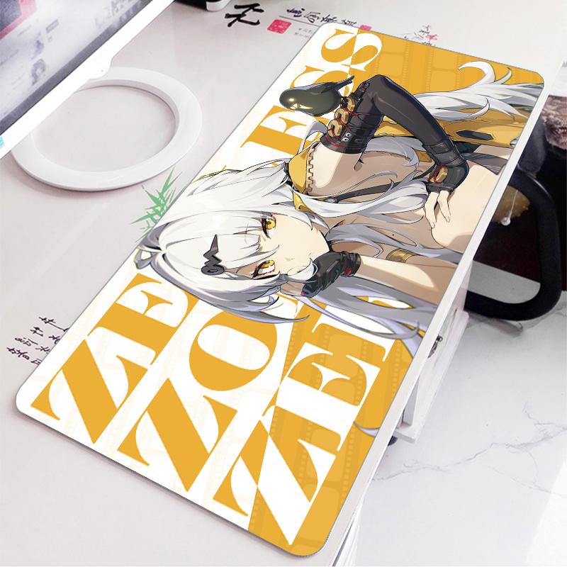 ZZZ Gaming Hoshimi Miyabi Ye Shunguang Tappetino Mouse Evelyn Ellen Zenless Zone Zero Tappetini da Scrivania per Tastiera XXL Ragazze Anime Tappetino Mouse