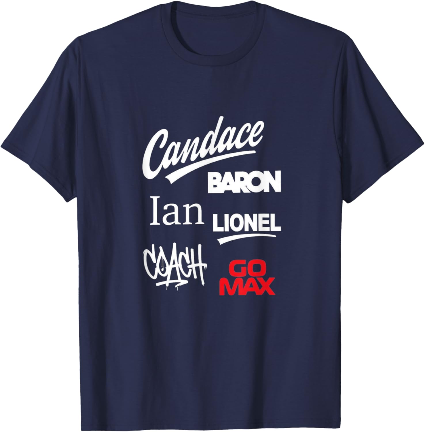 

Team Candace Baron Coleman Fan Shirt Ian Coach Lionel GO MAX T-Shirt S разноцветный