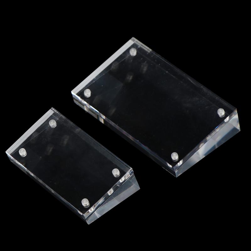 1 Pcs Magnetic Acrylic Sign Holder Display Stand Table Number Holder Restaurant Menu Paper Holder Price Label Card Holder