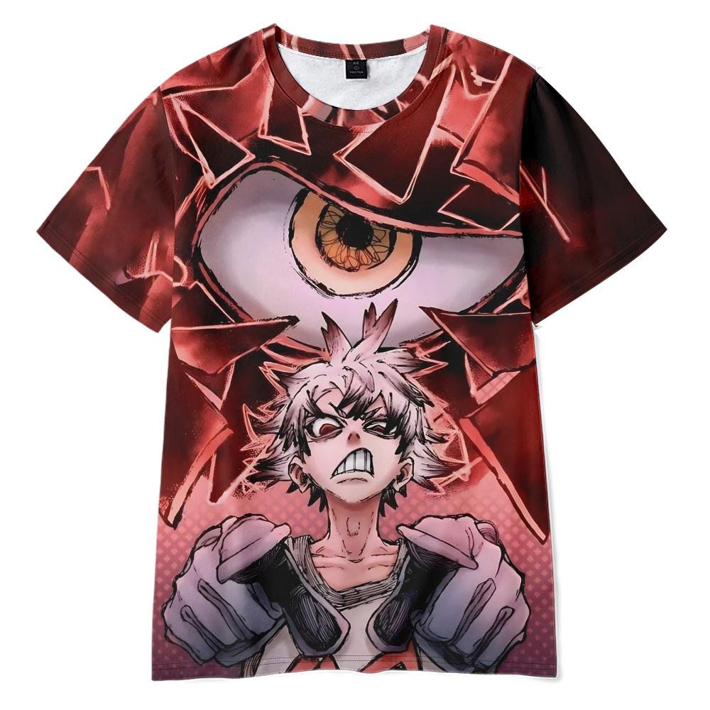 6 Colors Women Men's T-shirts GACHIAKUTA Printed O-Neck Oversized Short Sleeves T Shirt Fashion Mens Clothing Streetwear