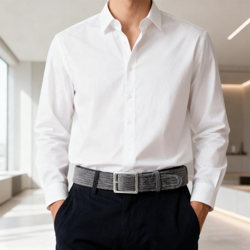 Corduroy Belt For Men And Women Soft Adjustable Waist Strap Simple Style Comfortable Practical Everyday Wear
