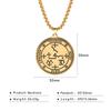 Dawapara Archangels Samael Seals Pendant The Son of Zacharias In The Desert Vintage Amulet Men Necklace Stainless Steel