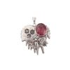 Rhodolith Edelstein 925 Sterlingsilber Handgefertigt Hochzeitsanhänger 1,49" Zum Geschenk CP-28-14