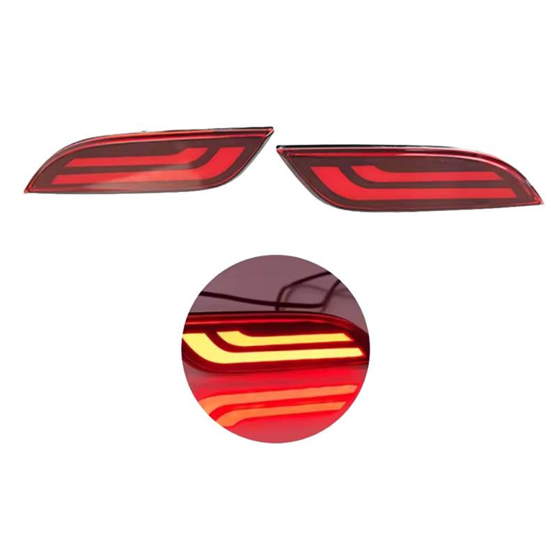 Car For Spark 2010-2015 LED Brake Light Rear Bumper Light Dynamic Turn Signal Reflector