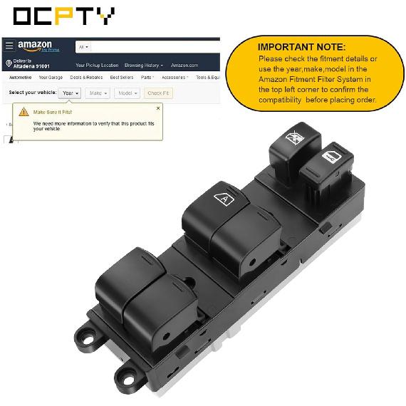 Driver Side Power Master Window Switch Compatible with for Nissan Versa 2007-2010