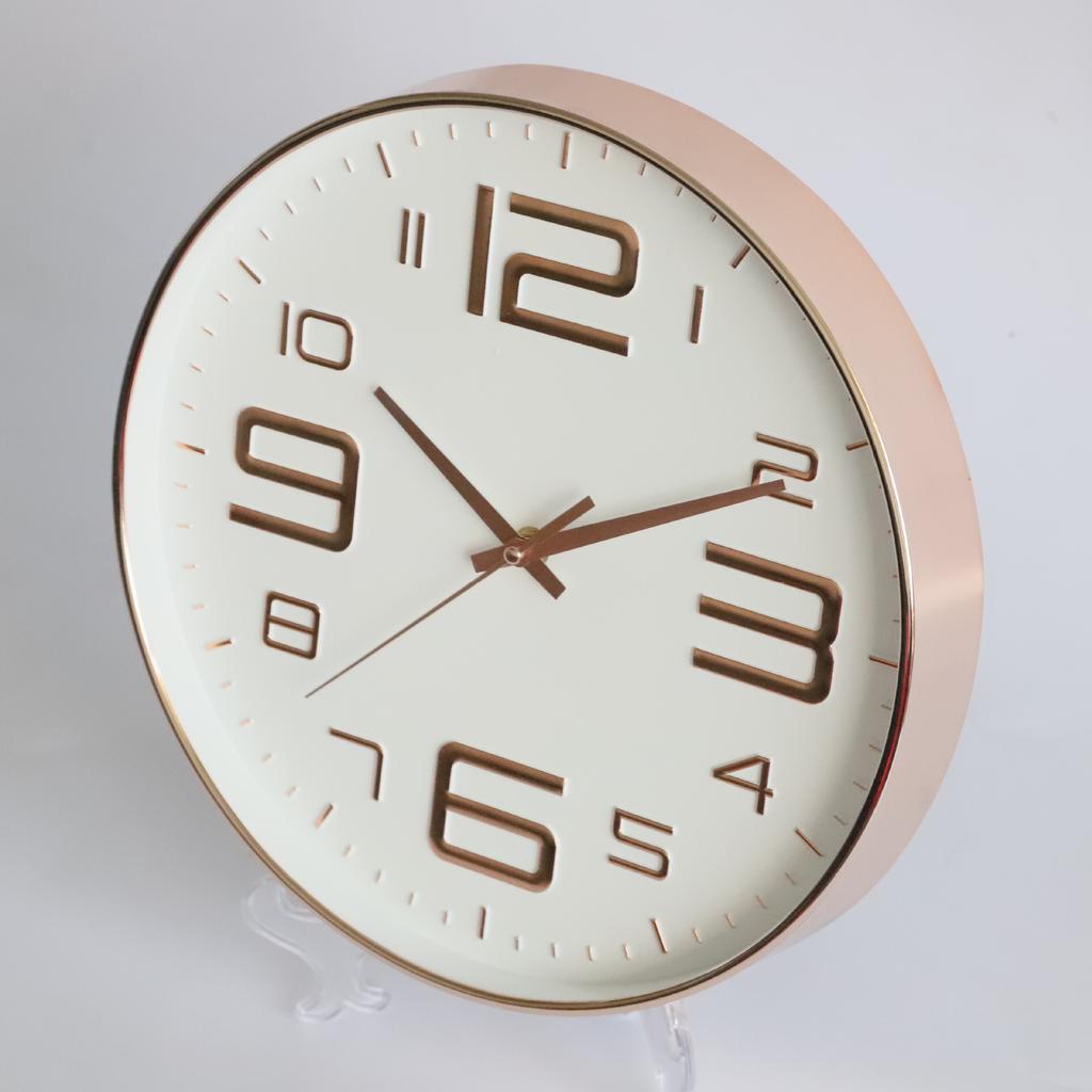 10 Inch 25CM Fashionable Home 3D Wall Clock Bedroom Living Room Simple Nordic Style Clock