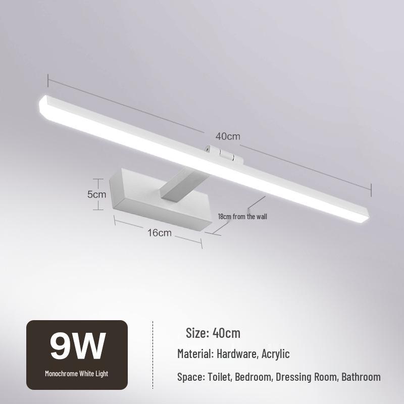 Nordic Minimalist LED Vanity Mirror Light for Bathroom
