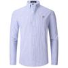 Men's European-Size Pure Cotton Oxford Long Sleeve Business Casual Shirt
