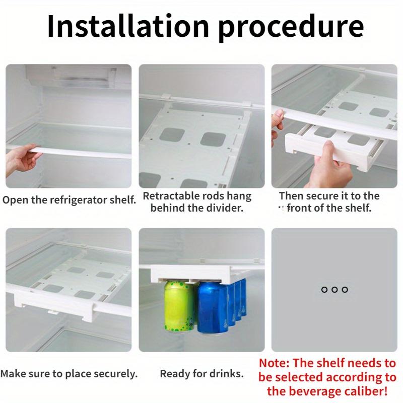 1PC Creative New Refrigerator Hanging Storage Rack Can Storage Rack Beverage Cola Beer Storage Rack