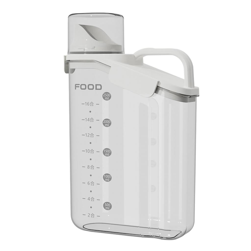 Getreide Aufbewahrungsbox Getreidebehälter Skala Griff Lebensmittel Bohnen Verschlussglas Küche Großes Fassungsvermögen Getreidespender Haferflocken Flasche