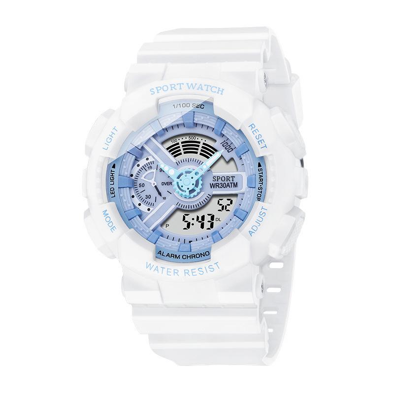 Elektronisch Horloge, Jongens En Meisjes Middelbare Scholieren, Adolescent Trend Dames Sport Multi-Functioneel Elektronisch Horloge