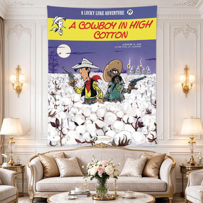 Lucky Luke Cowboy High Cotton Moon Field Comic Cover