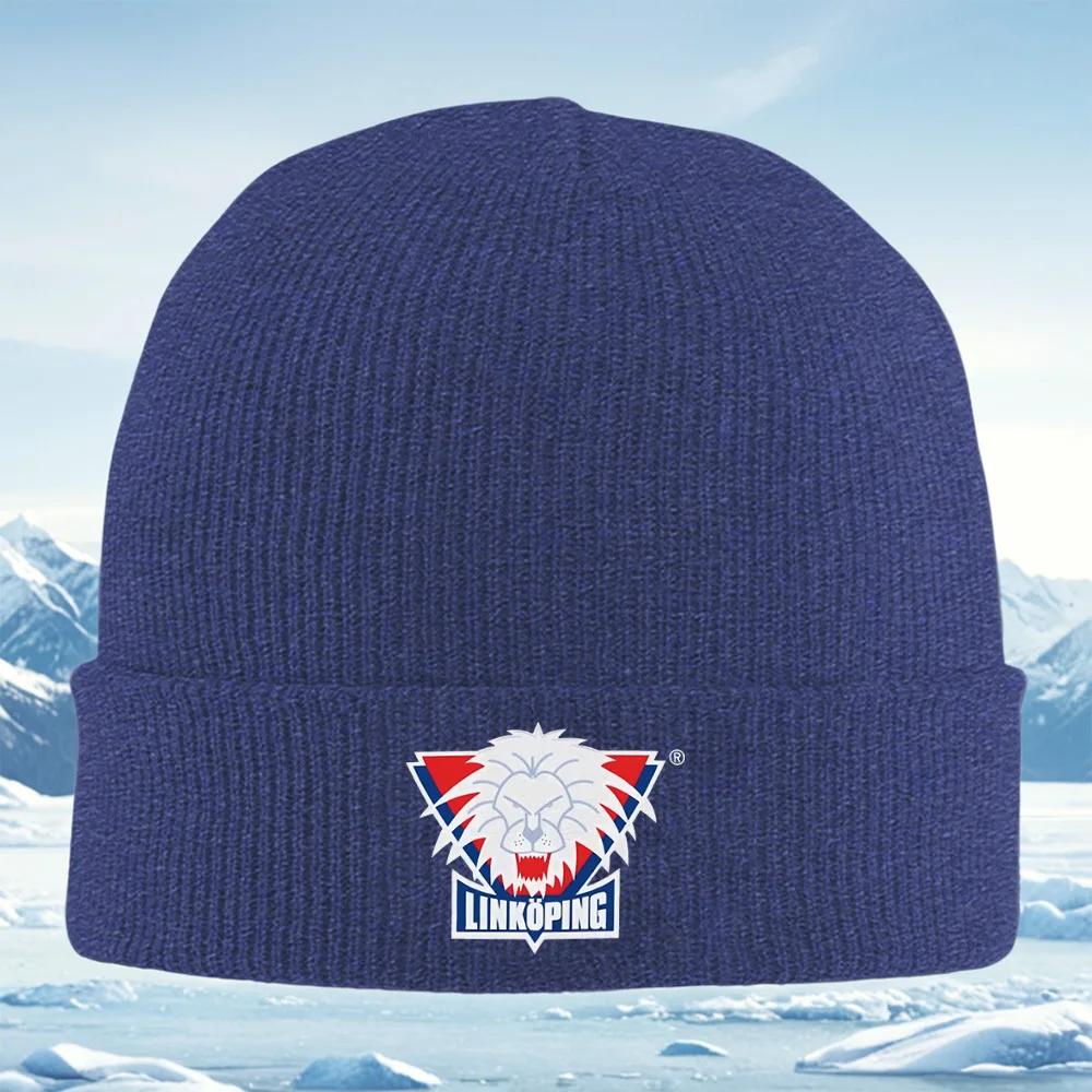 New Lion Face Logo Red Blue Triangle Unisex Women Unisex Knitted Hat Beanie Pullover Cap Winter Thermal Warm Christmas Outdoor Cycl