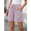 Women's Drawstring Shorts Elastic Waist Lightweight Summer Casual Short With Pockets