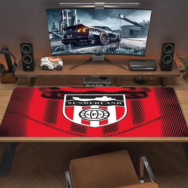 Sunderland Association Football Club Logo Large Size Mouse Pad Large Gaming Table Cushion Non-slip Laptop Tablet Big Mousepad XXL Mat Mini PC Playmat