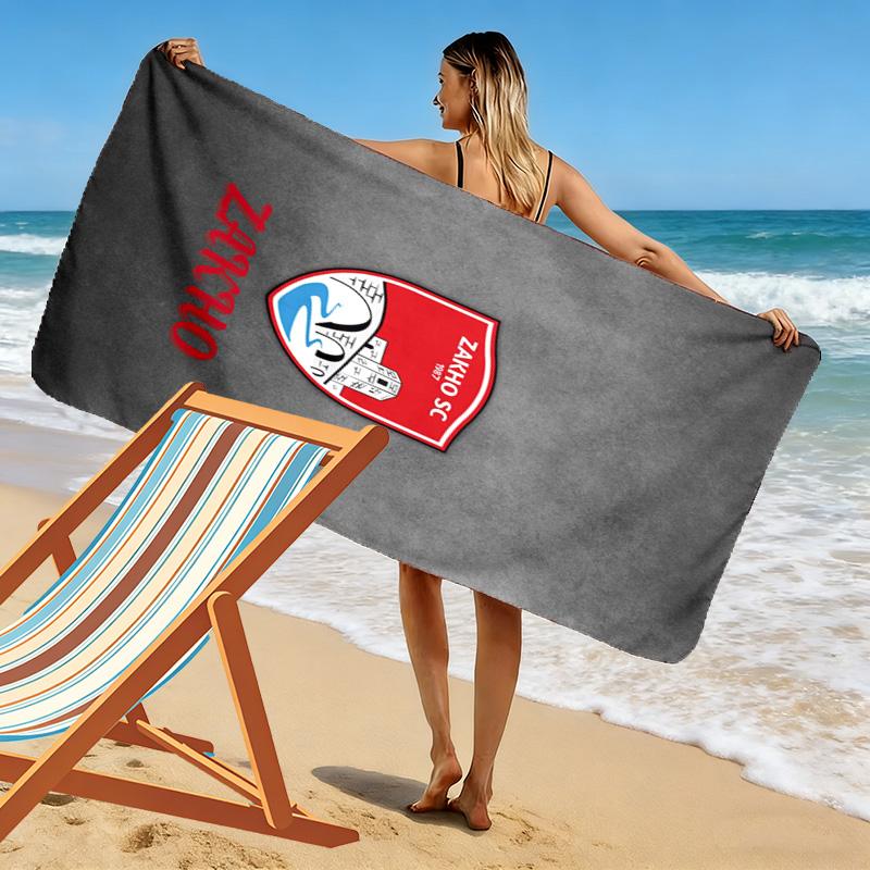 Zakho Sport Club Print Beach Towel, Large Soft Quick Dry Towel for Beach Camping Swimming