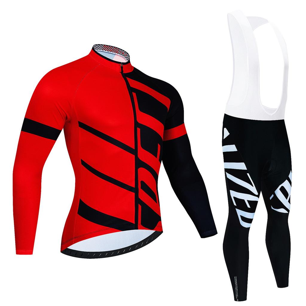 Cycling Suit Long-sleeved Suit, Cycling Suit Spring and Autumn Tour De France Competition Suit