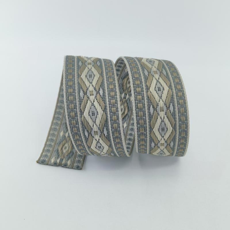 5cmx1Yard Ribbon Luxury Colorful Diamond Pattern Curtain Decor Sewing Accessories Multi-Function Multiple Colors