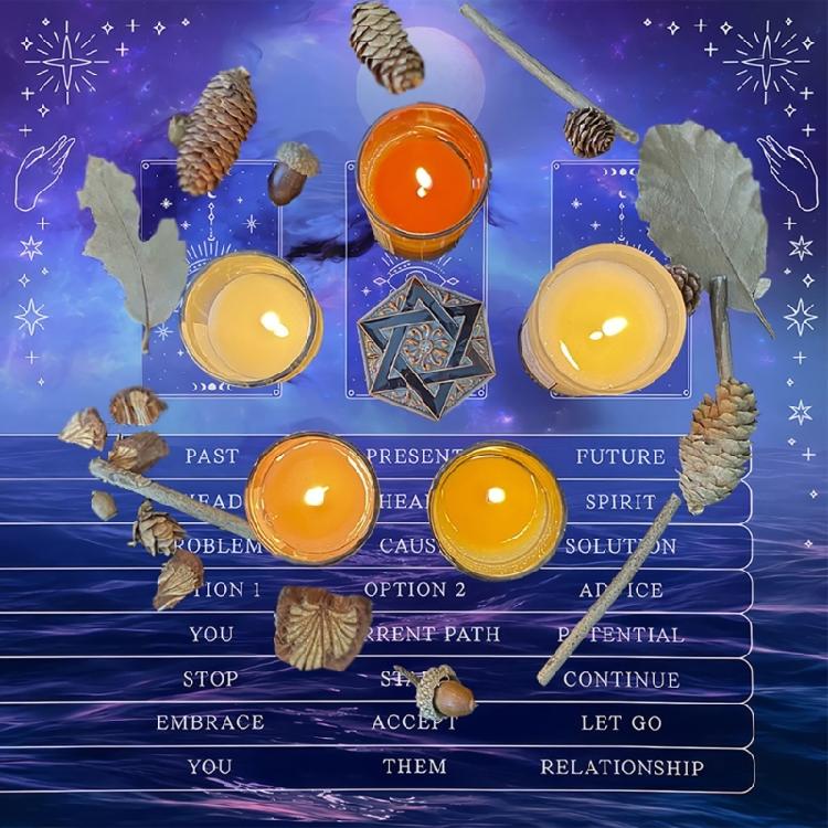 Square Divinations Cards Table Cloth Reading Card Astrologys Tablecloth Altars Cloth Witchcrafts Deck Cloth Enduring