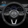 Pentru 2 3 5 6 CX-4 CX-5 CX-7 CX-8 CX-30 CX-50 MX5 Miata RX-7 RX-8 Axela Atenza Mașină Fibra de Carbon Piele Copertă Volan