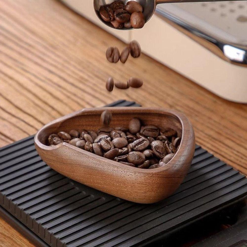 Anti-fall Coffee Bean Dosing Saucer Shovel Design Coffee Bean Spoon  Coffee Brewing