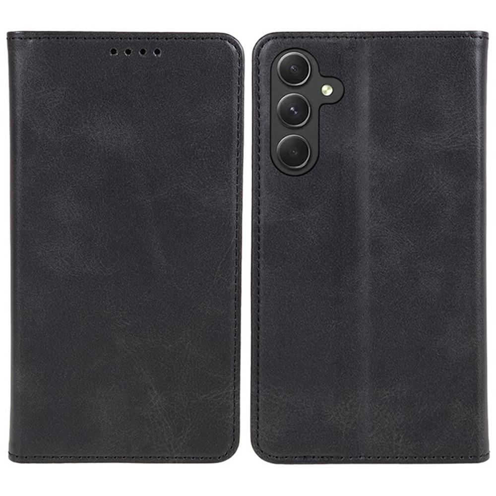 For Samsung Galaxy A36 5G Case Strong Magnetic PU Leather Phone Cover Calf Texture