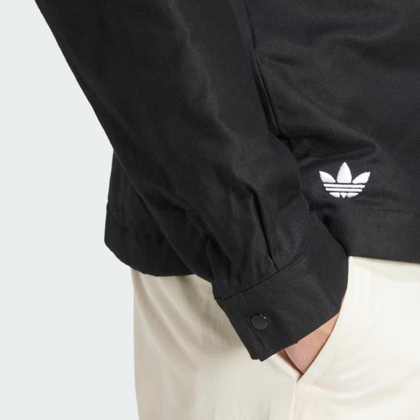 adidas Camicia di flanella imbottita Neuclassics Nera Uomo Streetwear JC9906