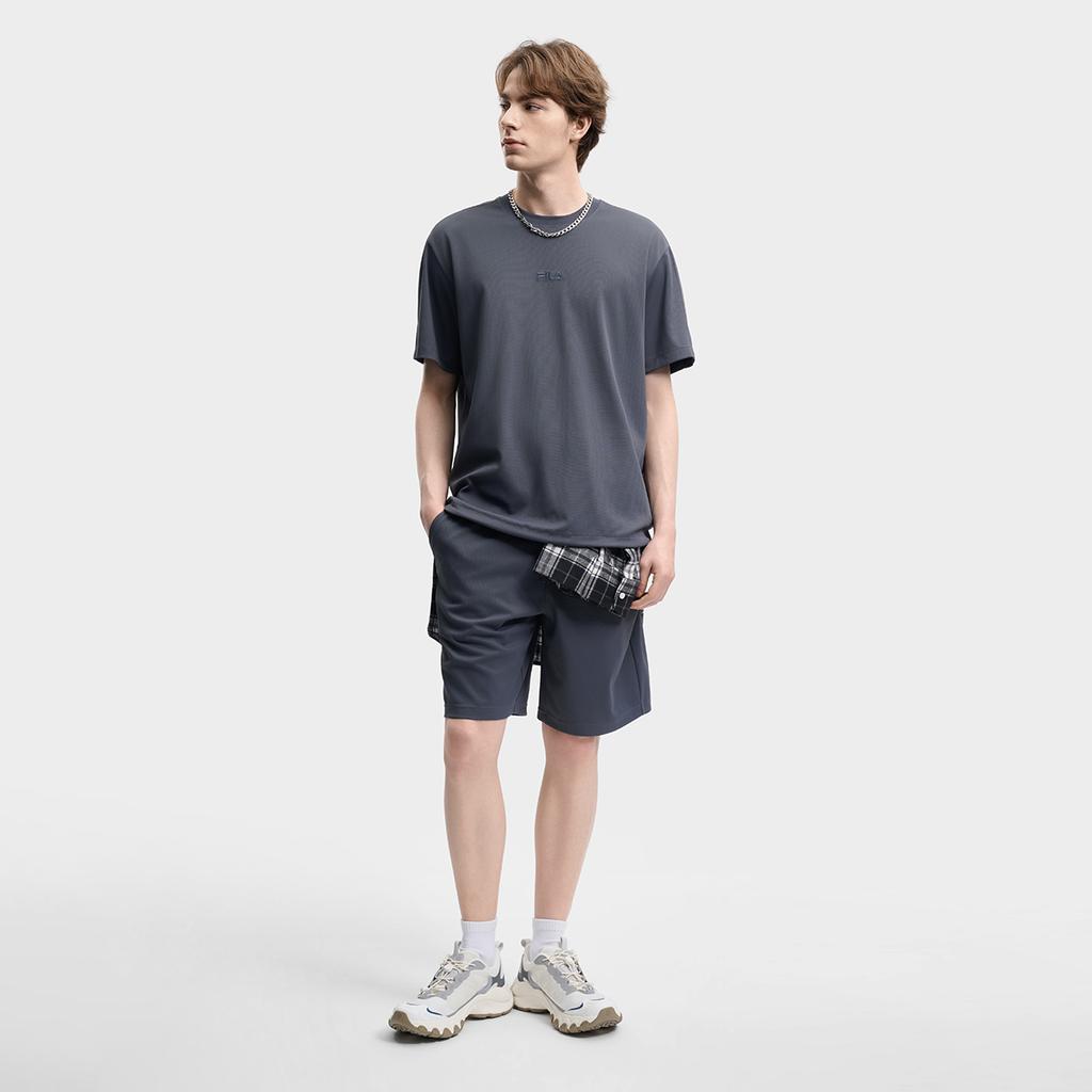 FILA Original Simple Classic Fashion Trendy Retro Sports Casual Versatile Comfortable Loose Knit Short Sleeve T-Shirt Men tops F51M629101FDY