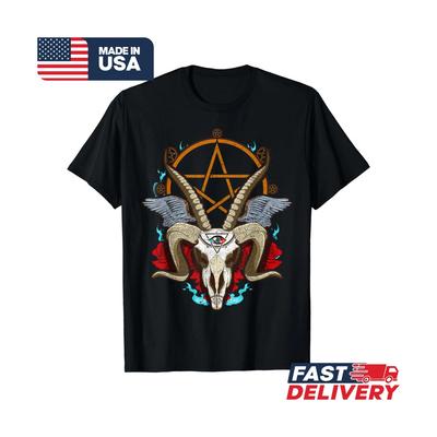 Baphomet Goat Head Cool Design Great Gift Idea Premium T-Shirt S-3XL
