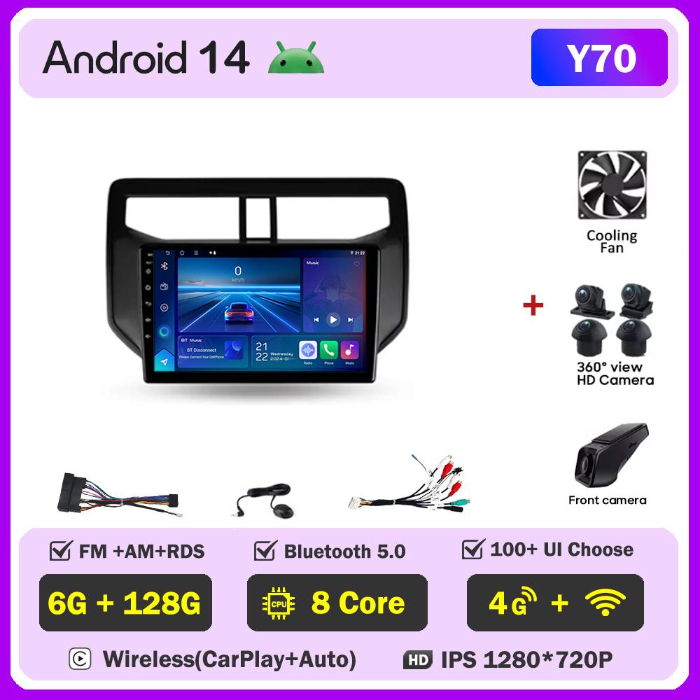 Android 14 For Toyota Rush Daihatsu Terios 2017-2020 Touch Screen Car Multimedia Video Player Wireless Android Auto Radio Wifi